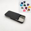 2 PCS Slide Sliding Iron Box Guitar Picks Music Equipment Accessories Storage Box