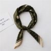 Summer Women Silk Dot Print Professional Square Scarf Small Scarf