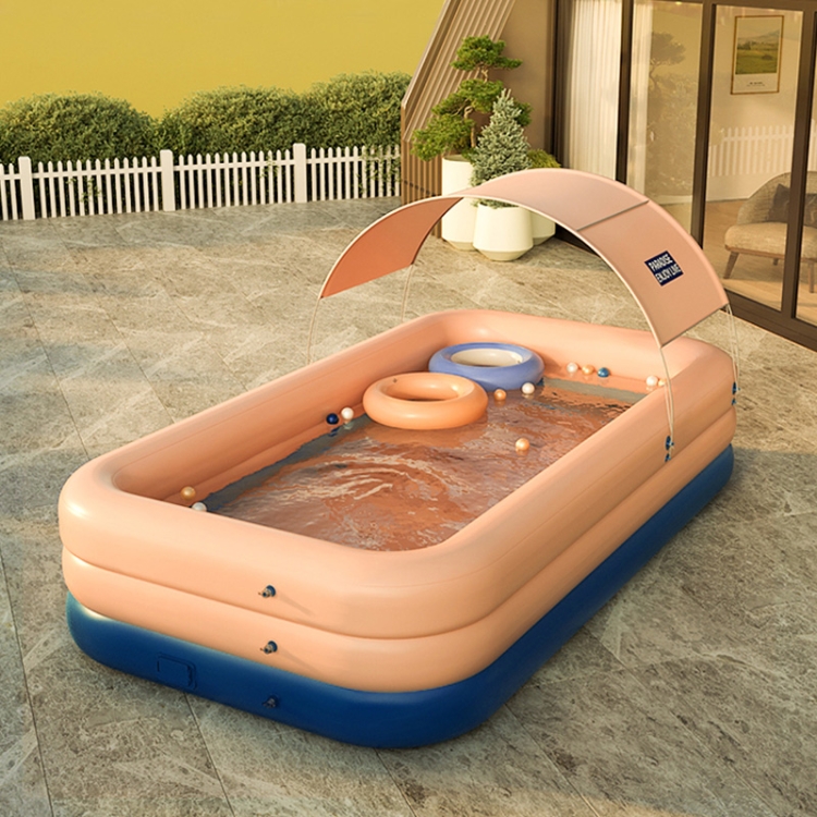 PVC Shade Wireless Automatic Inflatable Swimming Pool Household Children Swimming Pool Large Outdoor Plastic Pool with Shed