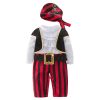 Male Baby Spring And Autumn Halloween Costume Pirate Captain Cute One-piece Suit