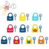Children Alphanumeric and Number Matching Lock Early Educational Toys, Random Style Delivery