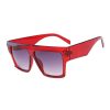 Women Oversized Square Frame Sunglasses Gradient Shades Sun Glasses