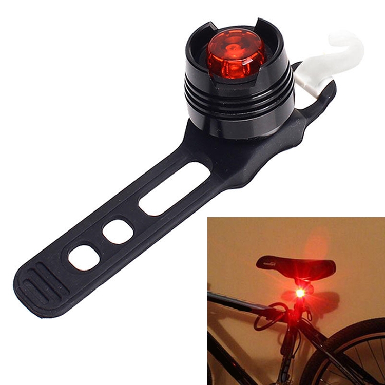 Aluminum Bicycle Cycling Front Rear Tail Helmet Red White LED Flash Lights Safety Warning Lamp Cycling Caution Light Waterproof