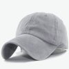 Women Solid Color Washable Purified Cotton Baseball Cap Hip Hop Hat