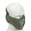 WoSporT Half Face Metal Net Field Ear Protection Outdoor Cycling Steel Tactical Mask