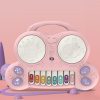 Children Multi-functional Keyboard Player Pats the Drum Light Music Puzzle Early Education Toy