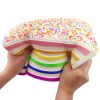 Jumbo Rainbow Triangle Cake Squeeze Toy Slow Rising Stress Relif Toys for Kids