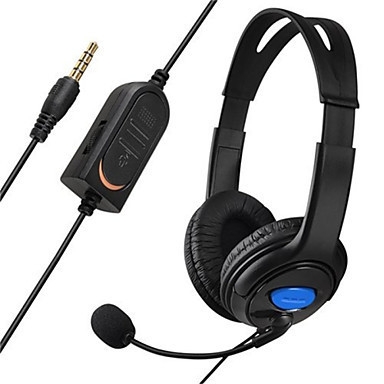Bilateral Large Headphones PS4 Host Internet Voice Chat Headset for PS4