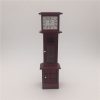 1:12 Mini House Toy Simulation Mahogany Vintage Clock