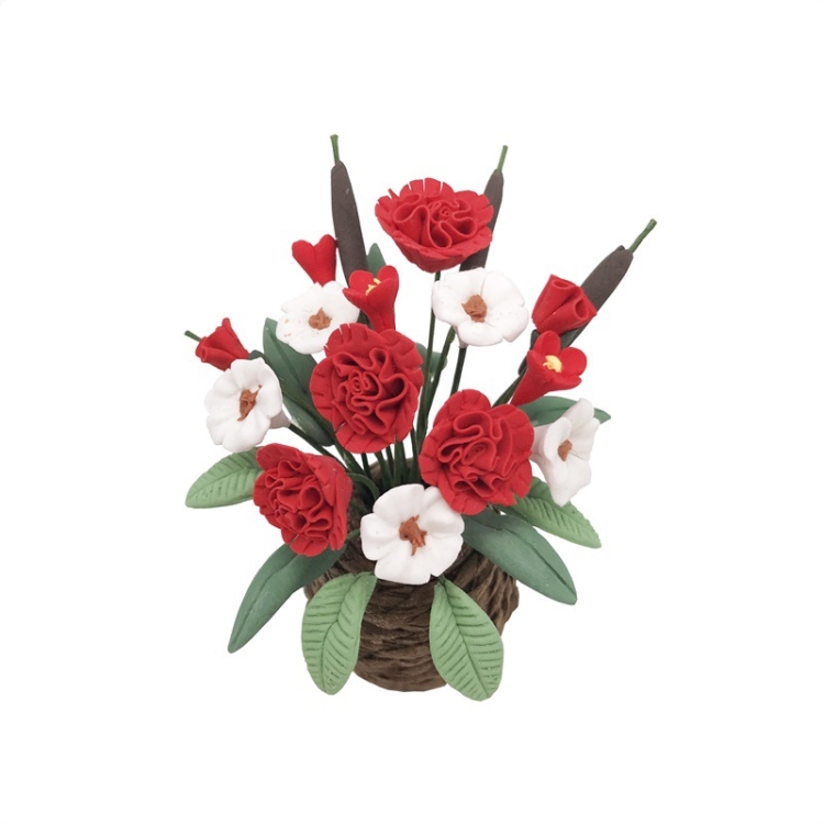 1:12 Mini House Toy Simulation Flowers for Garden Balcony