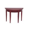3 PCS 1:12 Mini Dollhouse Scene Decoration Mahogany Semi-circular Porch Table