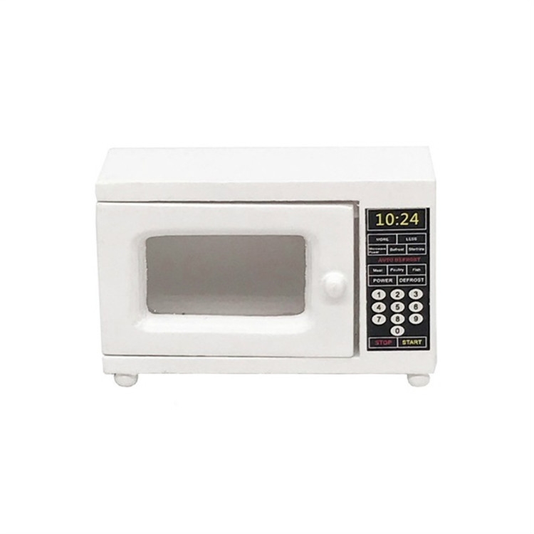 1:12 Model Doll House Kitchen Decoration Fine Microwave Oven
