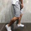 Men Solid Pocket Casual Summer Jogging Half Length Shorts Basketball Shorts