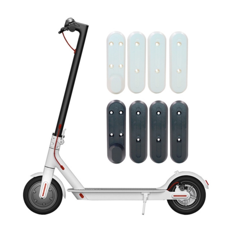 4 in 1 For Xiaomi Mijia M365 Scooter Motor Plastic Protective Cover Waterproof Cover Front and Rear Wheel Protection Blocks, Random Color Delivery