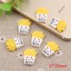 10 PCS French Fries Resin Children DIY Accessories