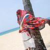 Summer Cotton and Linen Ethnic Travel Silk Scarf Sunscreen Big Shawl Ladies Beach Towel