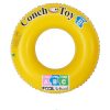 Yellow Letters Inflatable Swimming Ring Thickened PVC Adult Water Ring Floating Ring