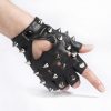 Children Punk Rivet Faux Leather Glove Kids DS Dancing Rock and Roll Jazz Half Finger Glove