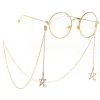 Non-slip Metal Glasses Pendant with Pearl Pendant Glasses Chain