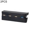 2 PCS PS4 Slim Extend USB Adapter Accessories for Play Station 4 Slim Console USB HUB 3.0 High Speed