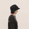 Outdoor Hip-Hop Hat Fisherman Hat Windproof Basin Hat with Drawstring