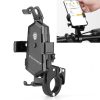 Bicycle Mobile Phone Holder Can Rotate And Adjust Fixed Aluminum Alloy Bracket Automatic Grab Bracket