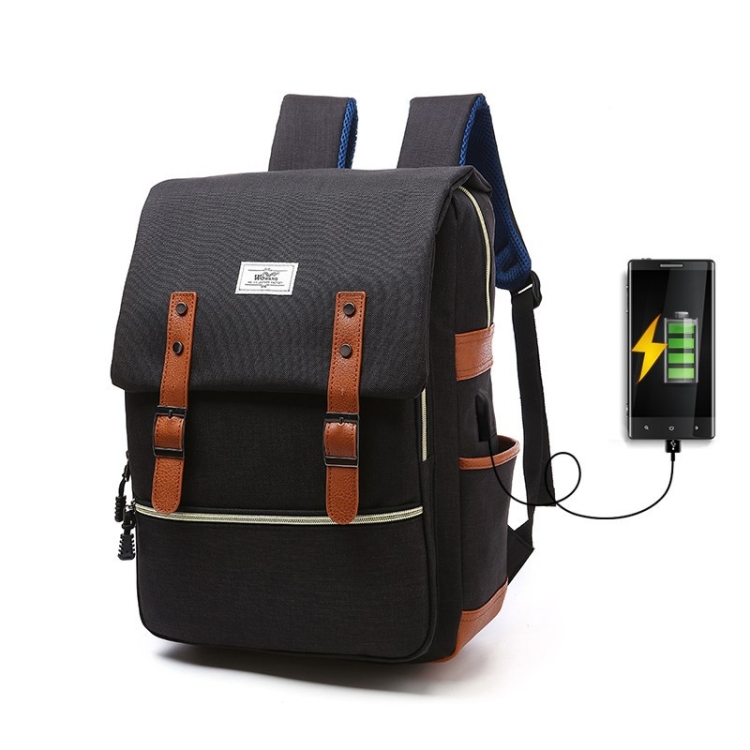 203 Outdoor Travel Shoulders Bag Computer Backpack with External USB Charging Port