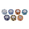 100 PCS Texas Hold'em Clay Chips Professional Casino Coin