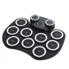 Portable Hand Roll Electronic Drum Flashing Light Bluetooth Drum