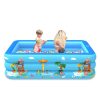 Household Indoor and Outdoor Amusement Park Pattern Children Square Inflatable Swimming Pool