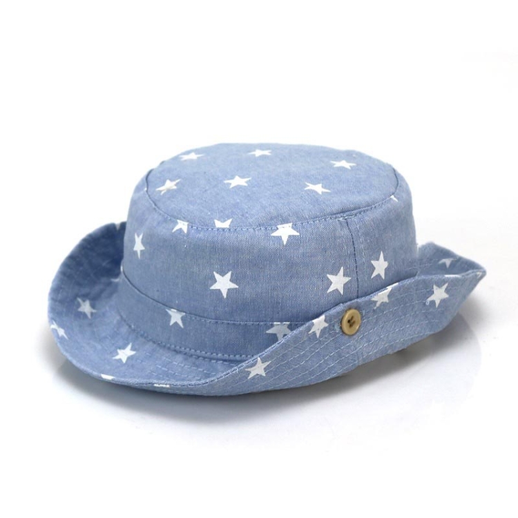 MZ7938 Spring Small Star Pattern Children Basin Hat Sun Hat