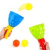 Children Toy Catapult Ball Parent-Child Outdoor Bouncy Ball Game Kit, Random Color Delivery