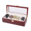 Wooden Baking Paint Watch Box Jewelry Storage Display Box