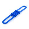 10 PCS High Elastic Silicone Straps Bicycle Fixed Strap Car Light Beam