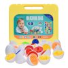 English Letters Matching Eggs Toys Color Shape Identification Simulation Egg Gift Box