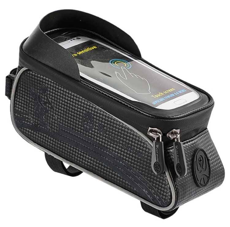 West Biking 1.5l Bicycle Anti-Light Bag Riding Front Bag Mobile Phone Bag Boarding Bag Waterproof Bag