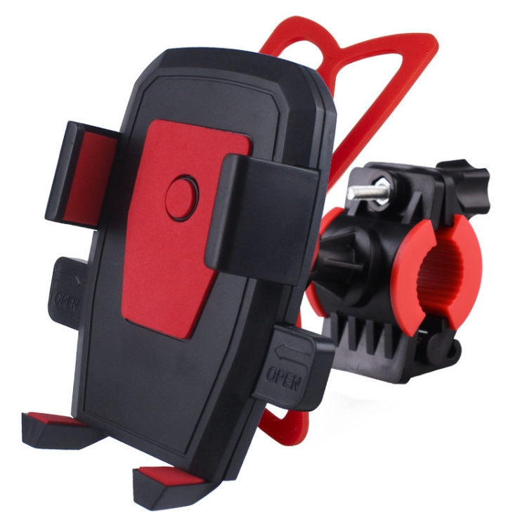 Bicycle Automatic Lock Mobile Phone Bracket 360 Degree Rotating Carrier Cycling Bracket