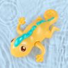 3 PCS Bathroom Playing Toys Baby Bathing Water Dolls On The Chain Swimming Bears And Lizards For Children