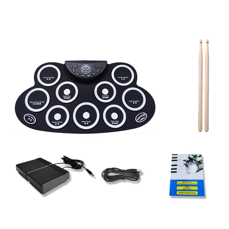 Children Hand Roll Electronic Drum DTX Game Portable Drum