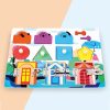 Children Montessori Busy Board Puzzle Unlocking Toy Early Education Toy, Style: