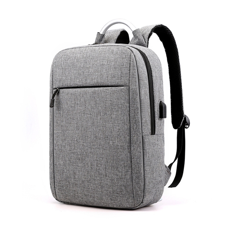 Business Computer Shoulders Backpack Travel Wear-Resistant Leisure Bag with External USB Port
