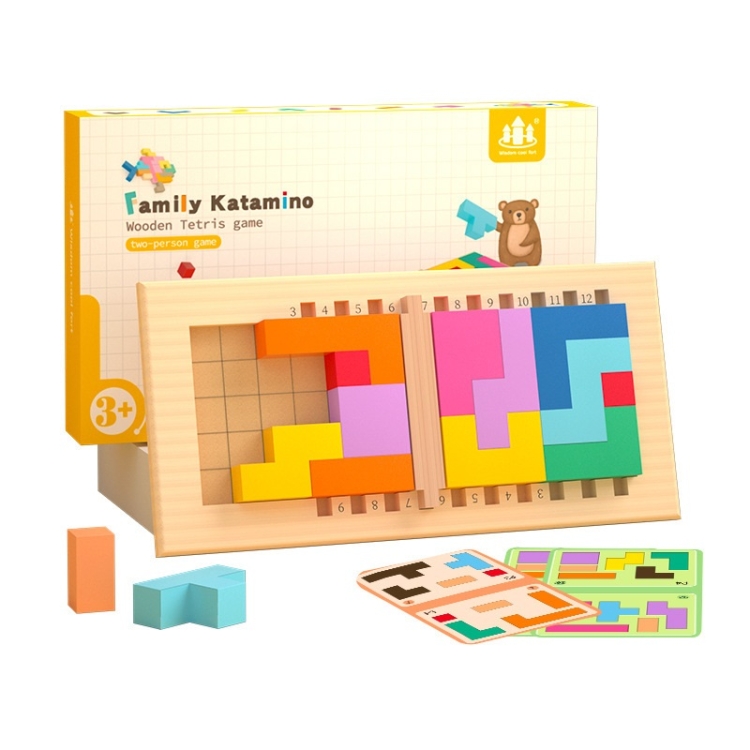 Children Thinking Logic Cube Game Wooden Variety Jigsaw Puzzle Building Block Toys