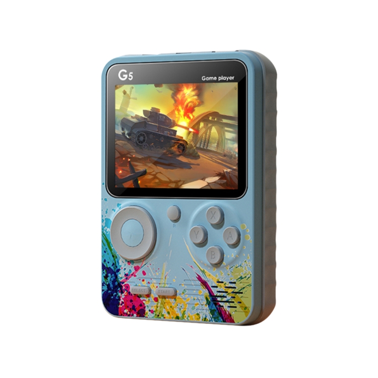 G5 Retro Children Macaron Handheld Game Console Color Screen Built-In 500 Games, Style: