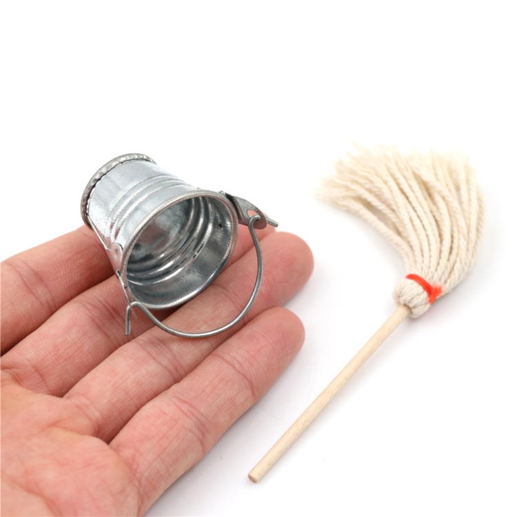 3 PCS Creative Mini Kitchen Garden Mop Bucket Child Role Playing Toy