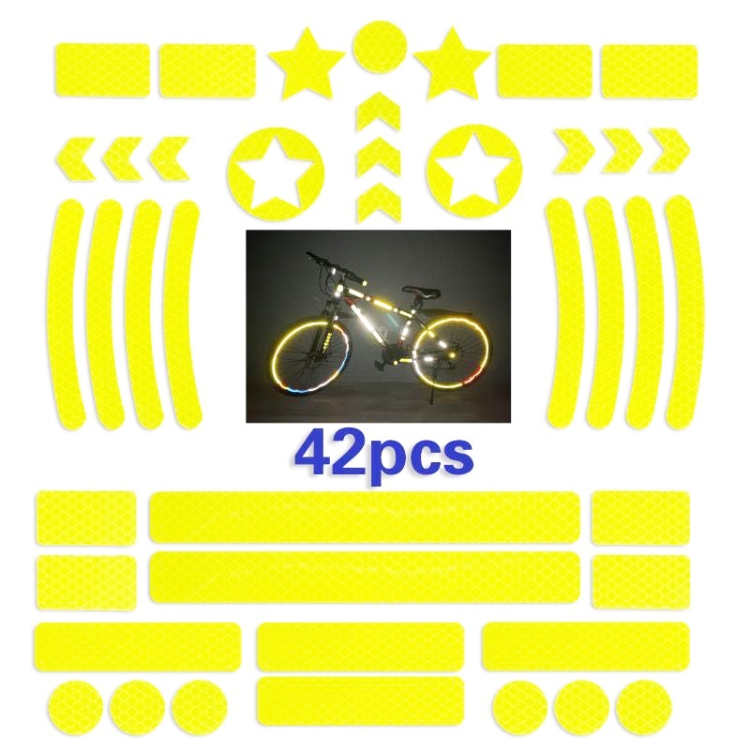 Bicycle Honeycomb Reflective Sticker Night Reflective Logo Grid Stripe Warning Strip
