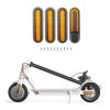 Electric Scooter Wheel Four-way Side Decorative Cover With Reflective Strips & Screws For Xiaomi Mijia 1S / Pro 2