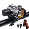 7602 LED USB Charging Telescopic Zoom Bicycle Front Light, Specification: