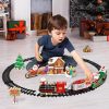 Electric Christmas Train Tree Decoration Rail Car Model