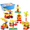Children Assembling Building Block Toy Set