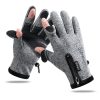 Outdoor Sports Riding Warm Gloves Touch Screen Fingerless Fishing Gloves
